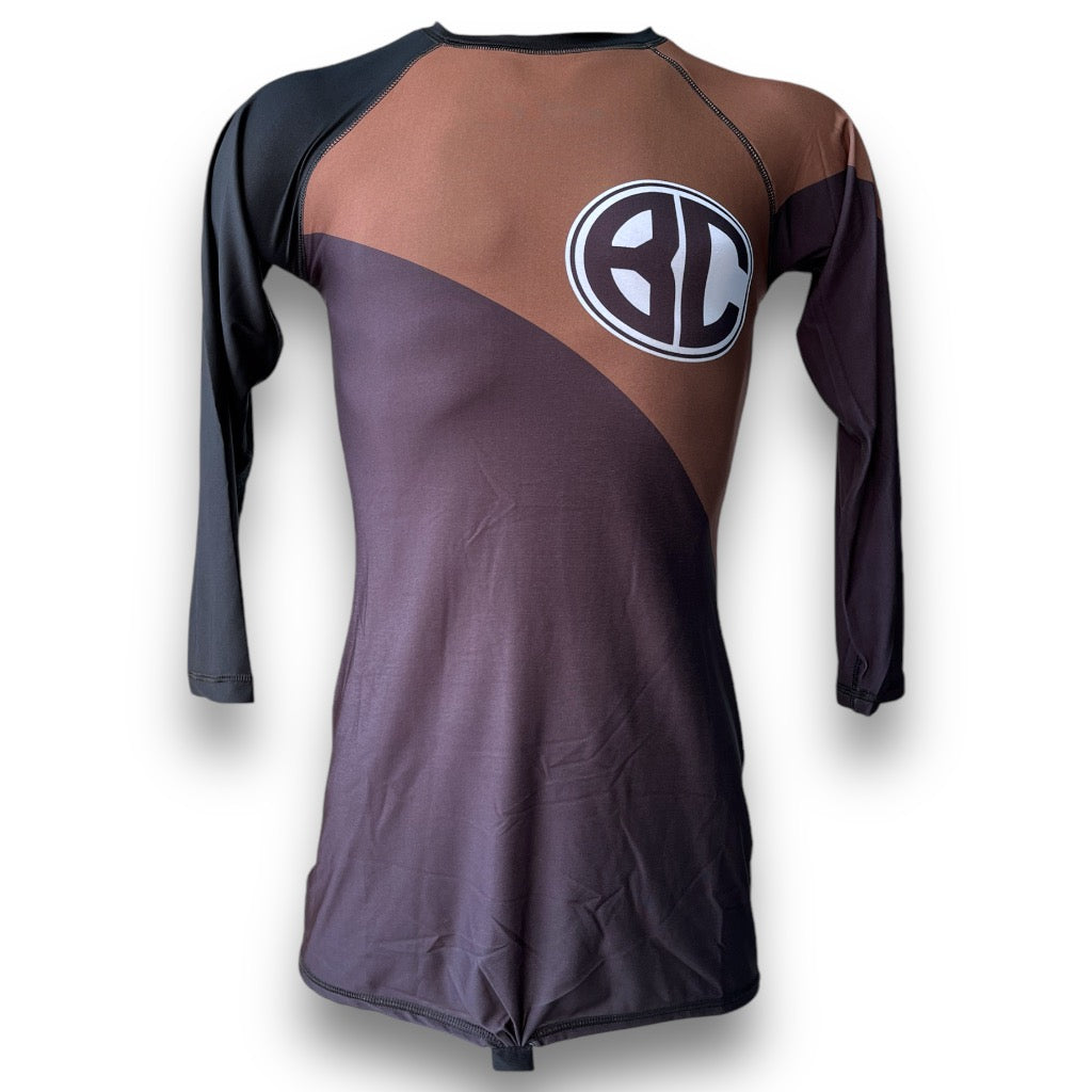 Body New Age Preto e Marrom