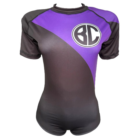 Body New Age Preto e Roxo