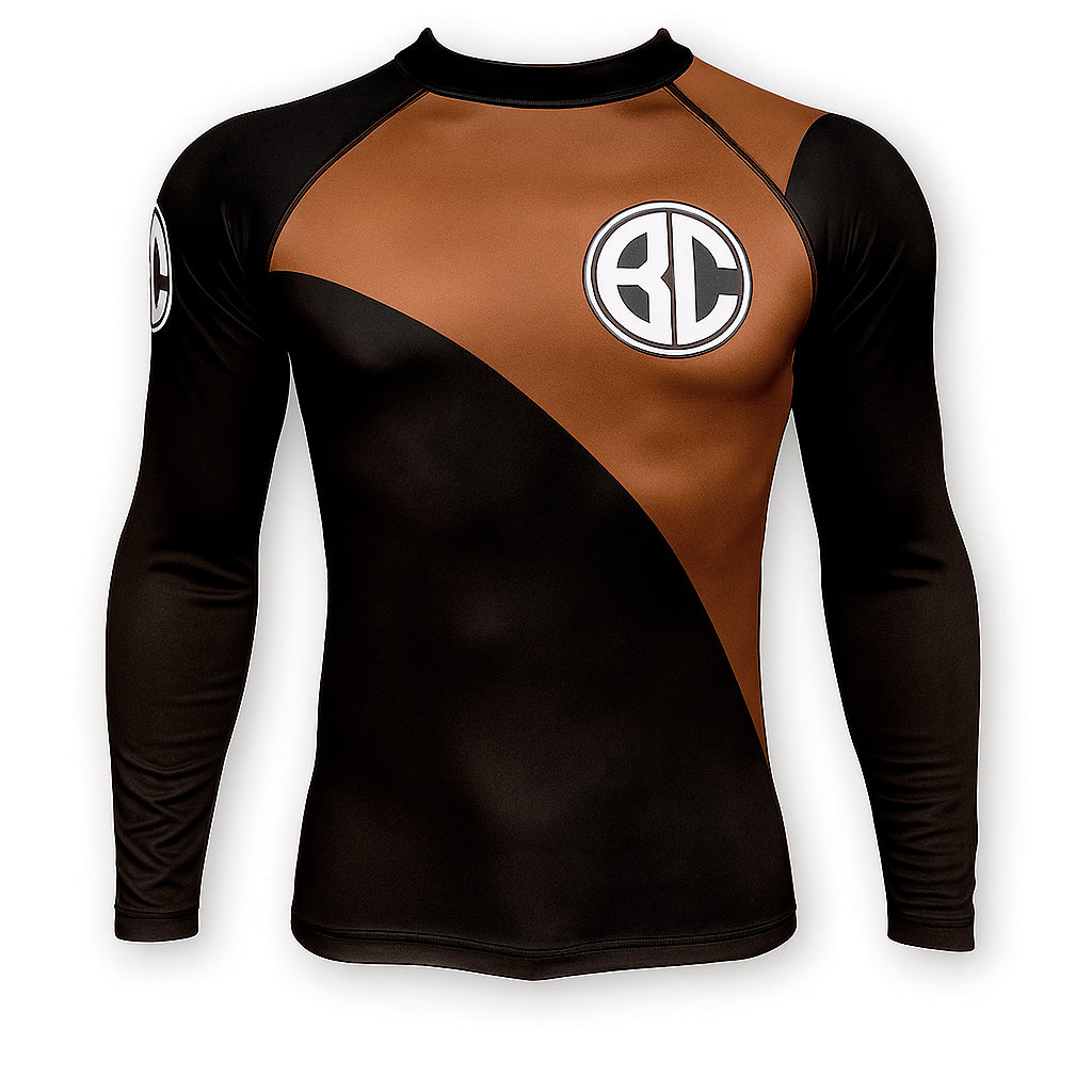 Rash Guard New Age Manga Longa Marrom
