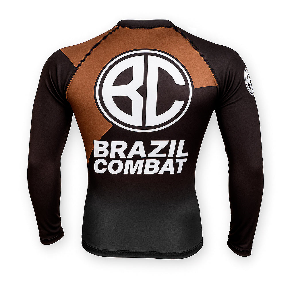 Rash Guard New Age Manga Longa Marrom