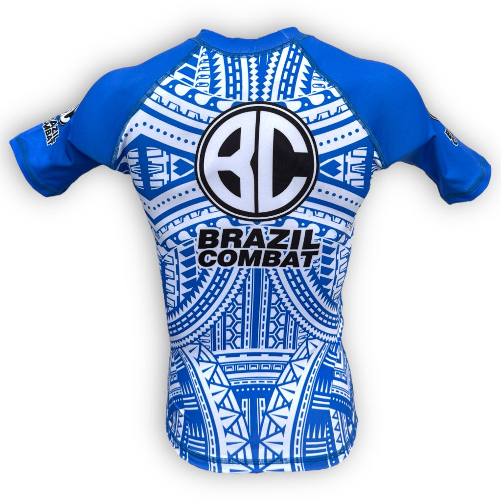 Rash Guard Maori Blue short sleeves