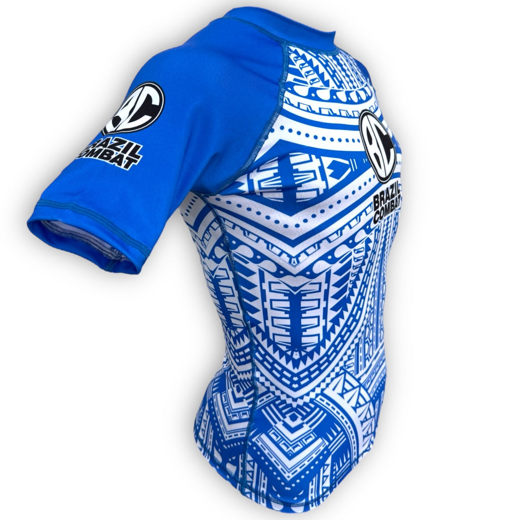 Rash Guard Maori Blue short sleeves