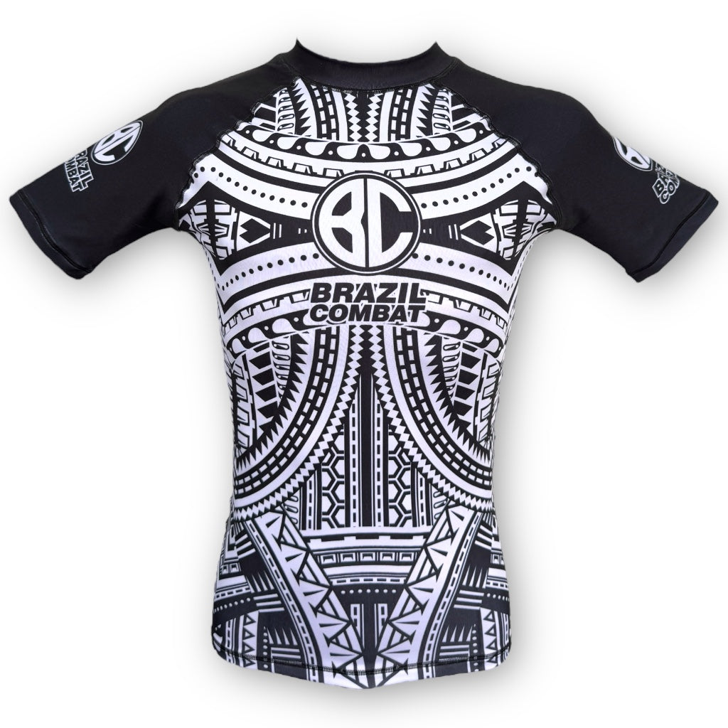 Rash Guard Maori Black short sleeves