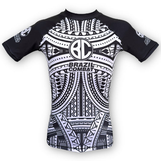Rash Guard Maori Black short sleeves