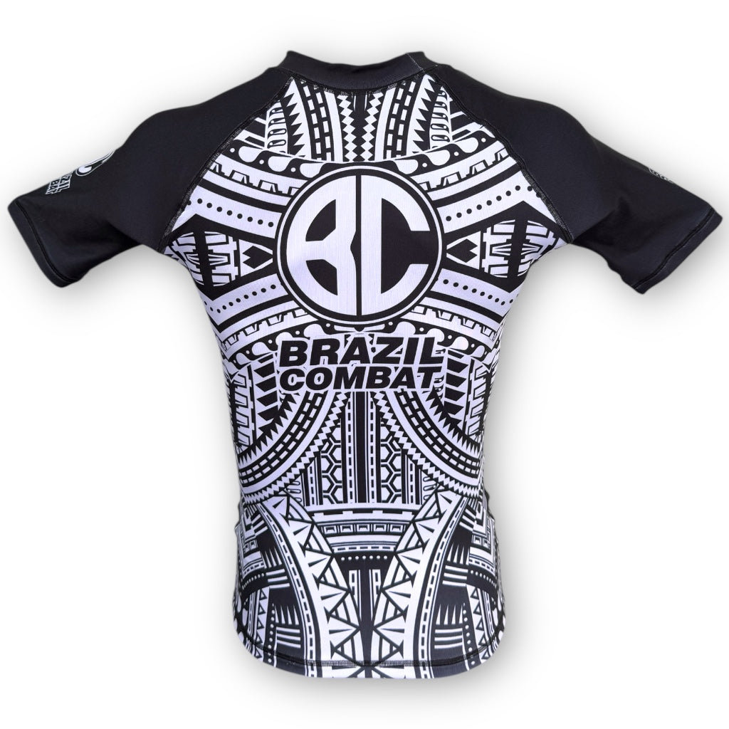 Rash Guard Maori Black short sleeves